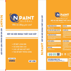 Bột bả tường nội ngoại thất cao cấp - NP200