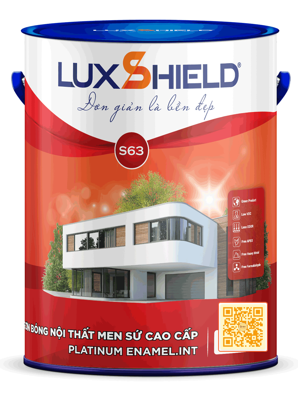 Sơn siêu bóng men sứ nội thất cao cấp – S63